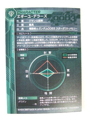 Amazon.co.jp: ガンダムカードビルダー CZD043 エギーユ・デラーズ